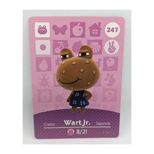 247 Wart Jr Animal Crossing Amiibo Card Series 3