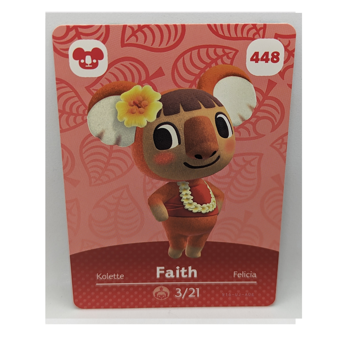 448 Faith Series 5 Animal Crossing Amiibo Card