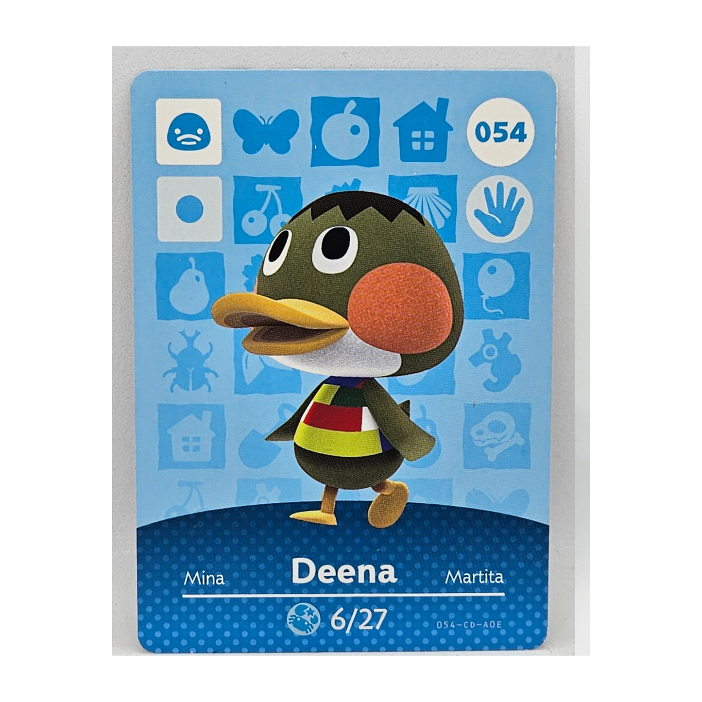 054 Deena Animal Crossing Amiibo Card Series 1