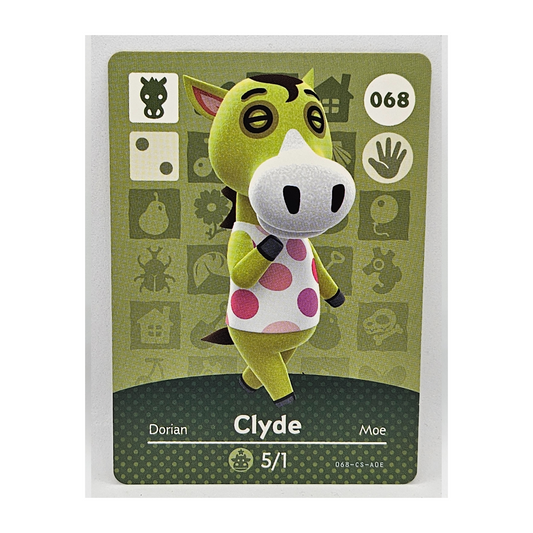 068 Clyde Animal Crossing Amiibo Card Series 1