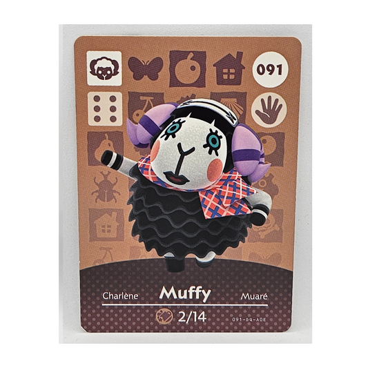 091 Muffy Animal Crossing Amiibo Card Series 1