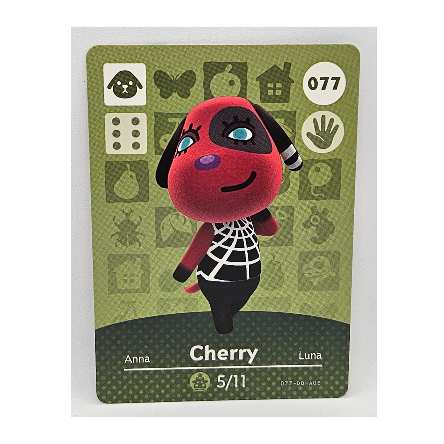 077 Cherry Animal Crossing Amiibo Card Series 1