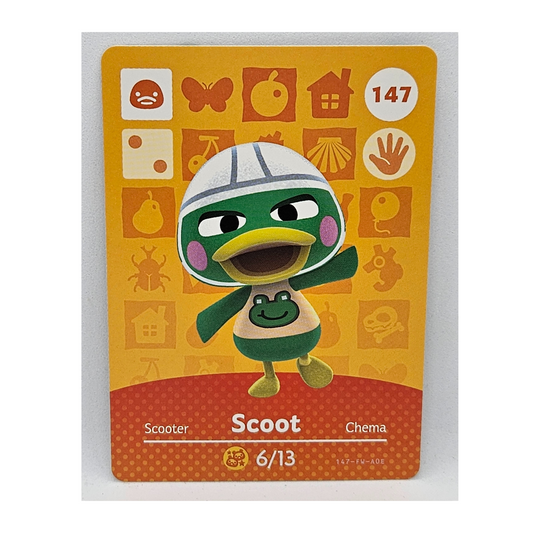 147 Scoot Animal Crossing Amiibo Card Series 2