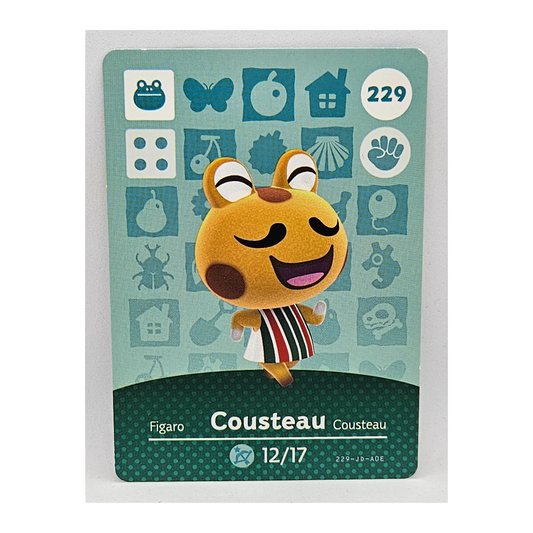 229 Cousteau Animal Crossing Amiibo Card Series 3