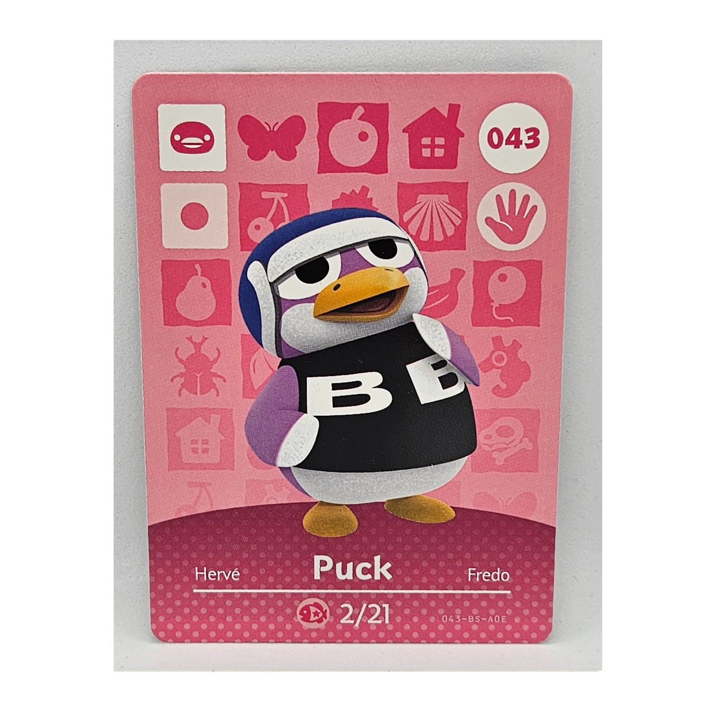 043 Puck Animal Crossing Amiibo Card Series 1