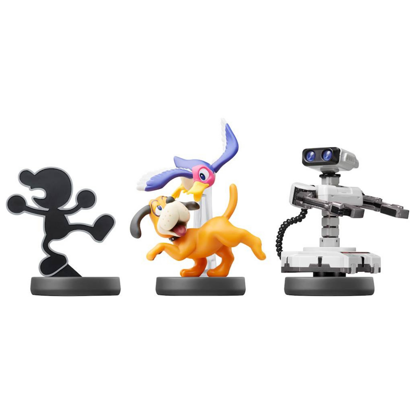 Amiibo Super Smash Bros. Retro R.o.b, Duck Hunt, Game & Watch 3 Pack (Sealed)