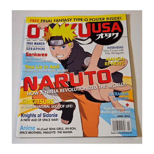 Otaku USA Magazine April 2015 Naruto (With Poster)