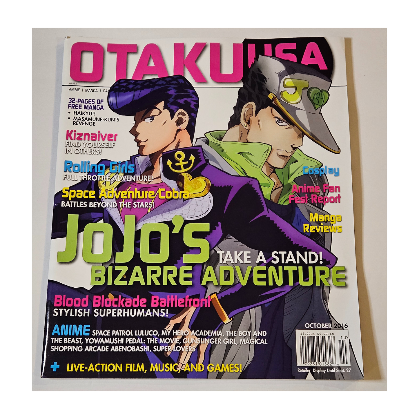 Otaku USA Magazine October 2016 JoJo's Bizarre Adventure