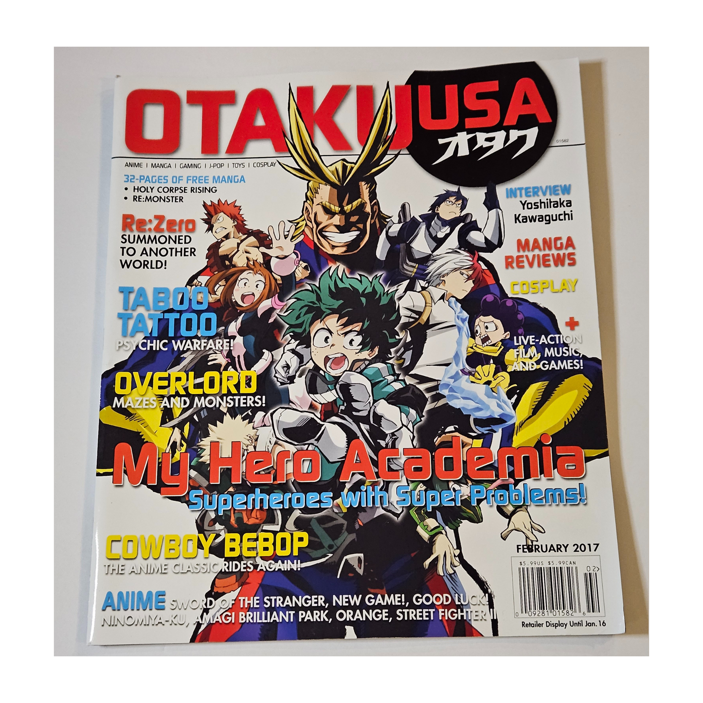 Otaku USA Magazine February 2017 My Hero Academia