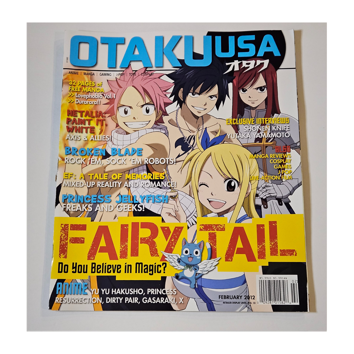 Otaku USA Magazine February 2012 Fairy Tail