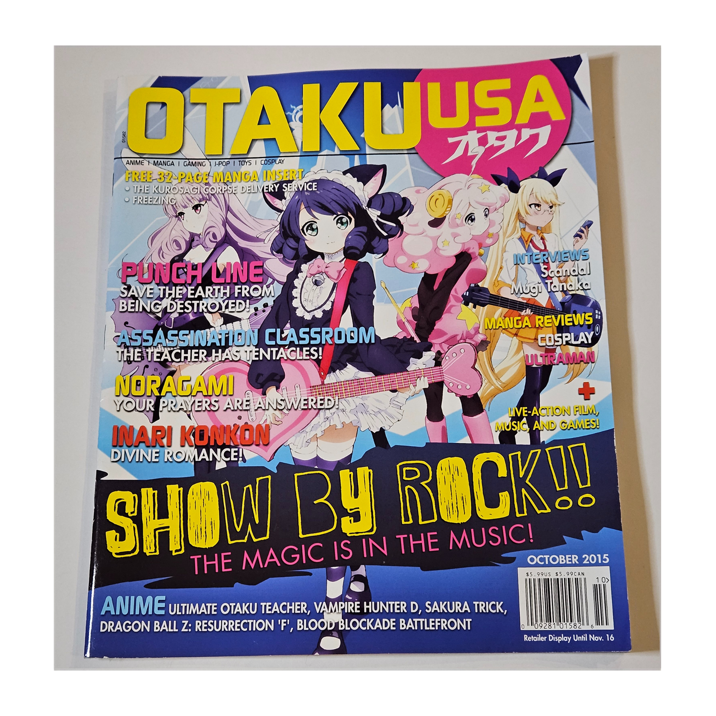 Otaku USA Magazine October 2015 Show By Rock!!