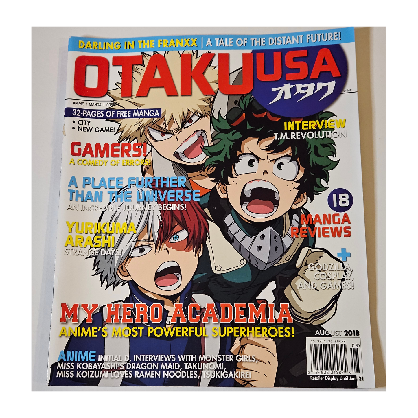 Otaku USA Magazine August 2018 My Hero Academia