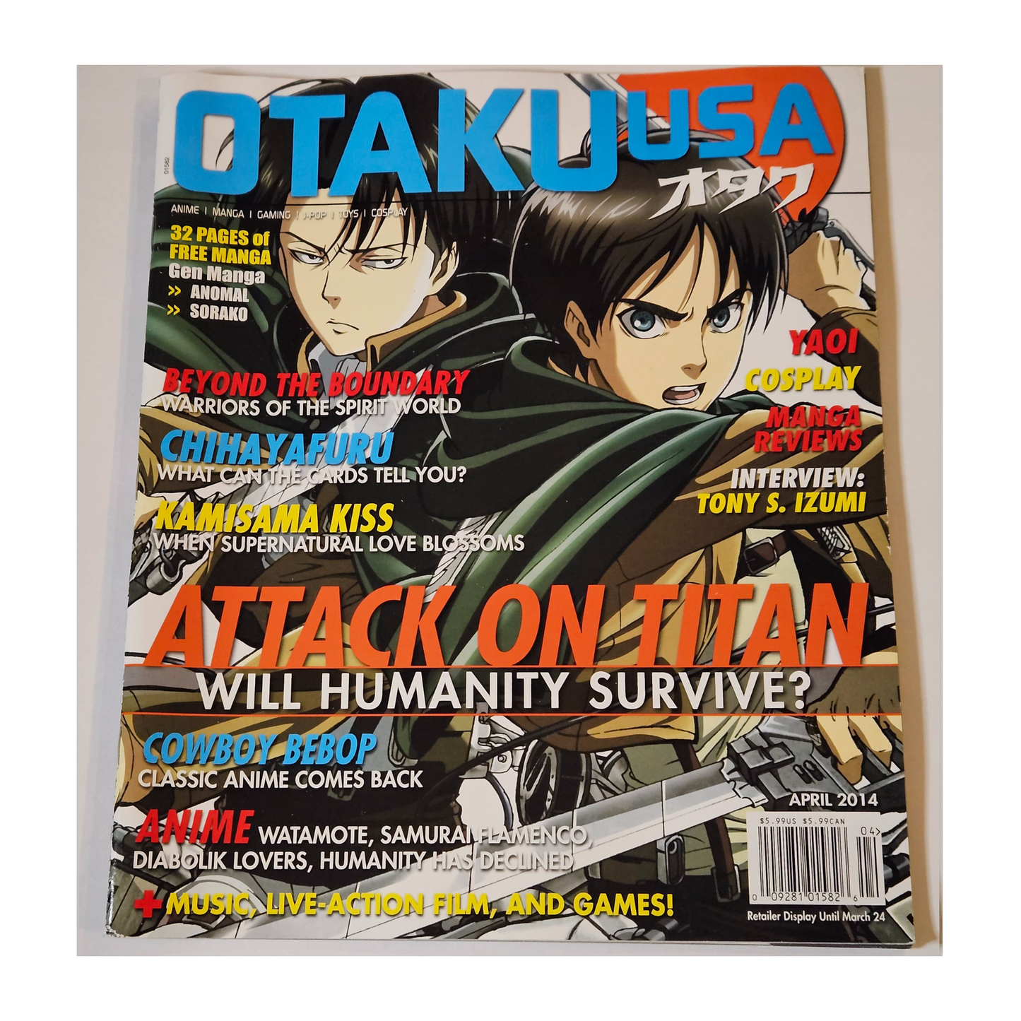 Otaku USA Magazine April 2014 Attack On Titan