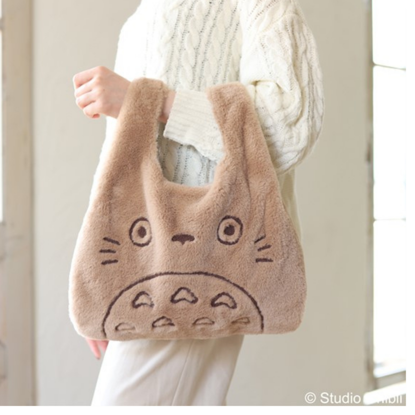 My Neighbor Totoro Big Totoro Fluffy Tote (Japan Exclusive)