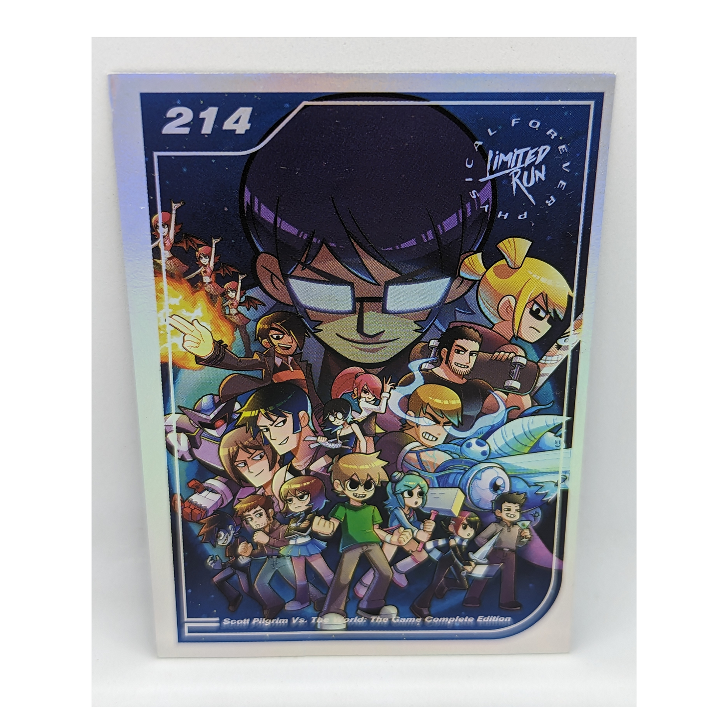 (S3.) 214 Scott Pilgrim Vs. The World The Game LRG Trading Card (Silver) Crease