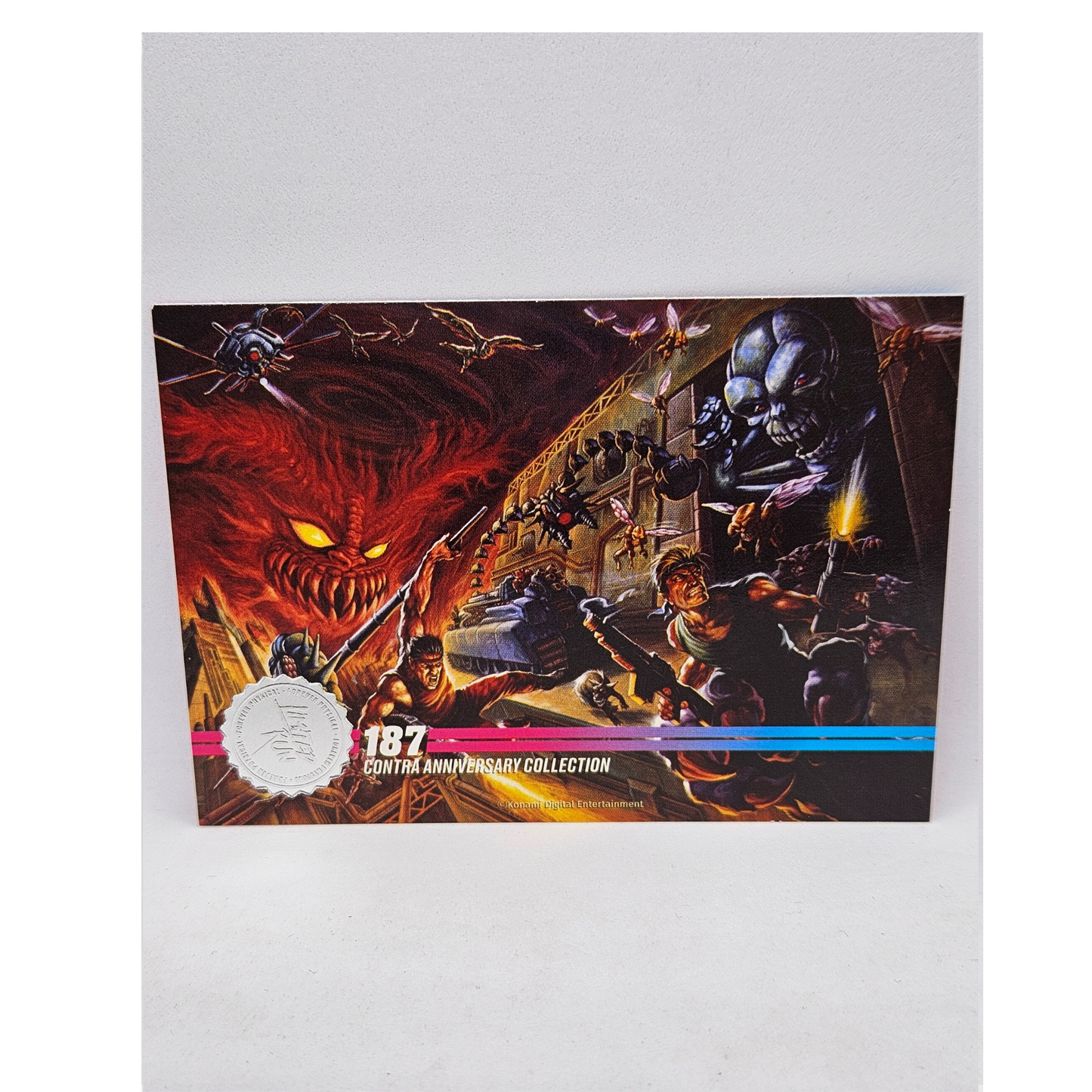 (S3.) 187 Contra Anniversary Collection LRG Trading Card (Silver)