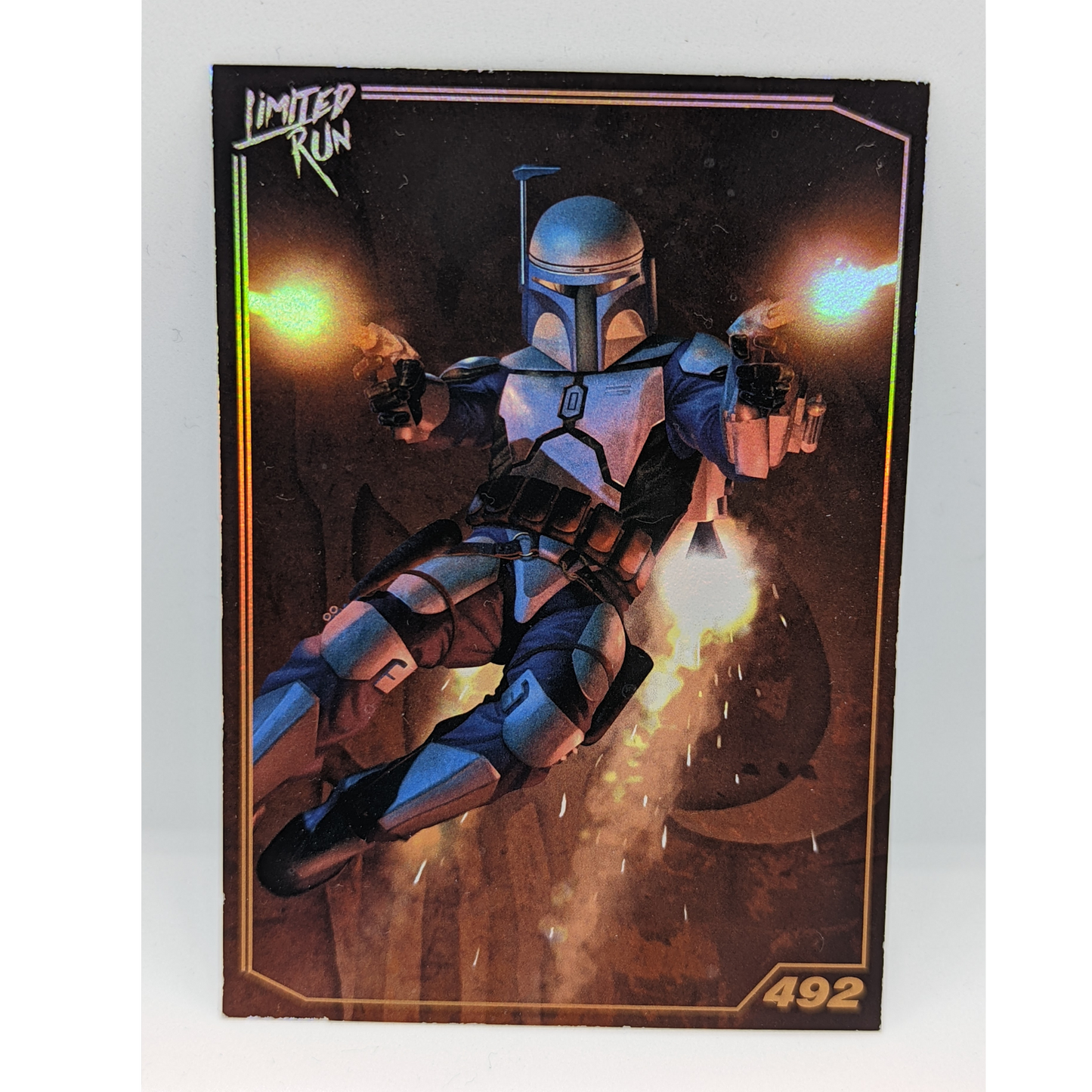 (S1.) 492 Star Wars Bounty Hunter LRG Trading Card (Gold)