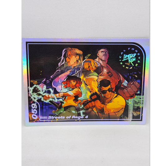 (S2.) 059 Street Of Rage 4 LRG Trading Card (Silver)