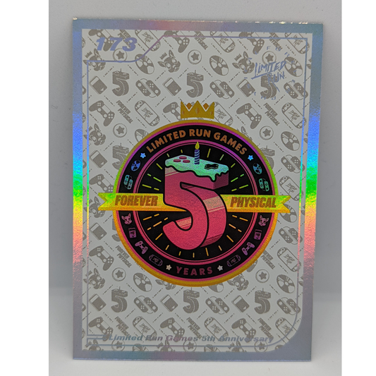 (S2.) 173 5th Anniversary Card LRG Trading Card (Silver)