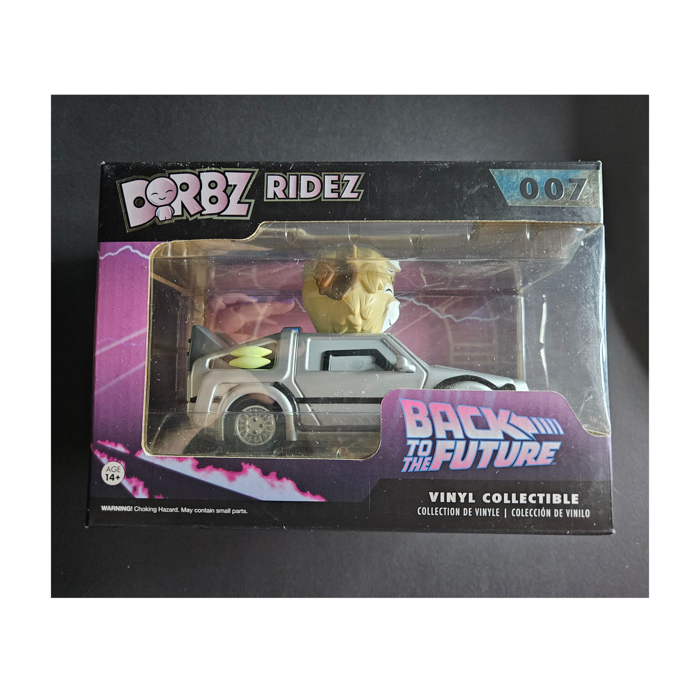 Funko Movies 007 Dorbz Ridez DeLorean With Einstein Back To The Future*