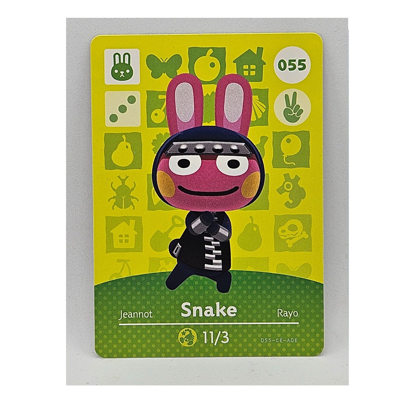 055 Snake Animal Crossing Amiibo Card Series 1