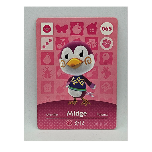 065 Midge Animal Crossing Amiibo Card Series 1