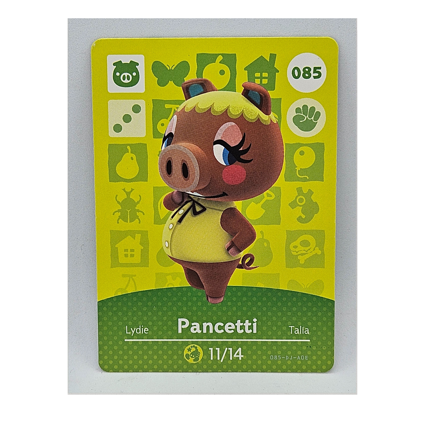 085 Pancetti Animal Crossing Amiibo Card Series 1