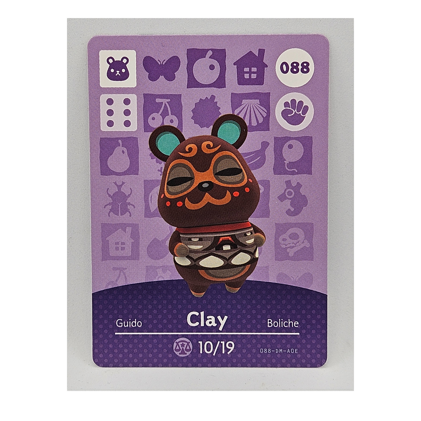 088 - Clay Animal Crossing Amiibo Card Series 1