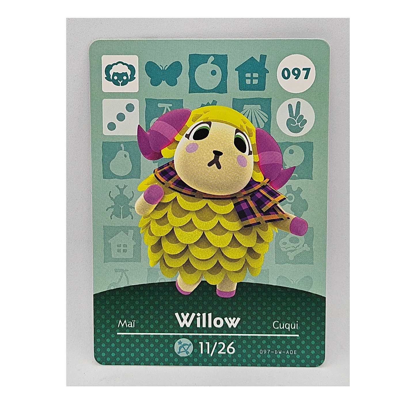 097 Willow Animal Crossing Amiibo Card Series 1