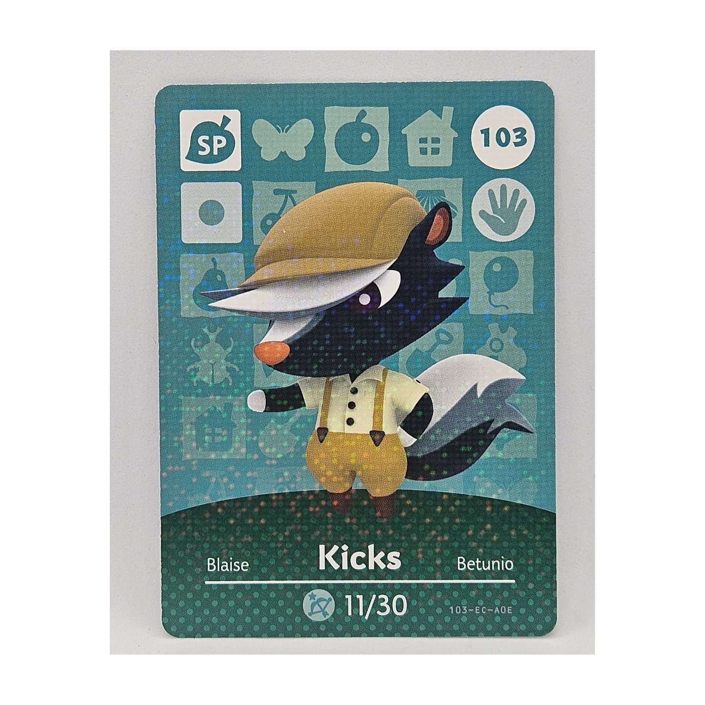 103 Kicks Animal Crossing Amiibo Card Series 2