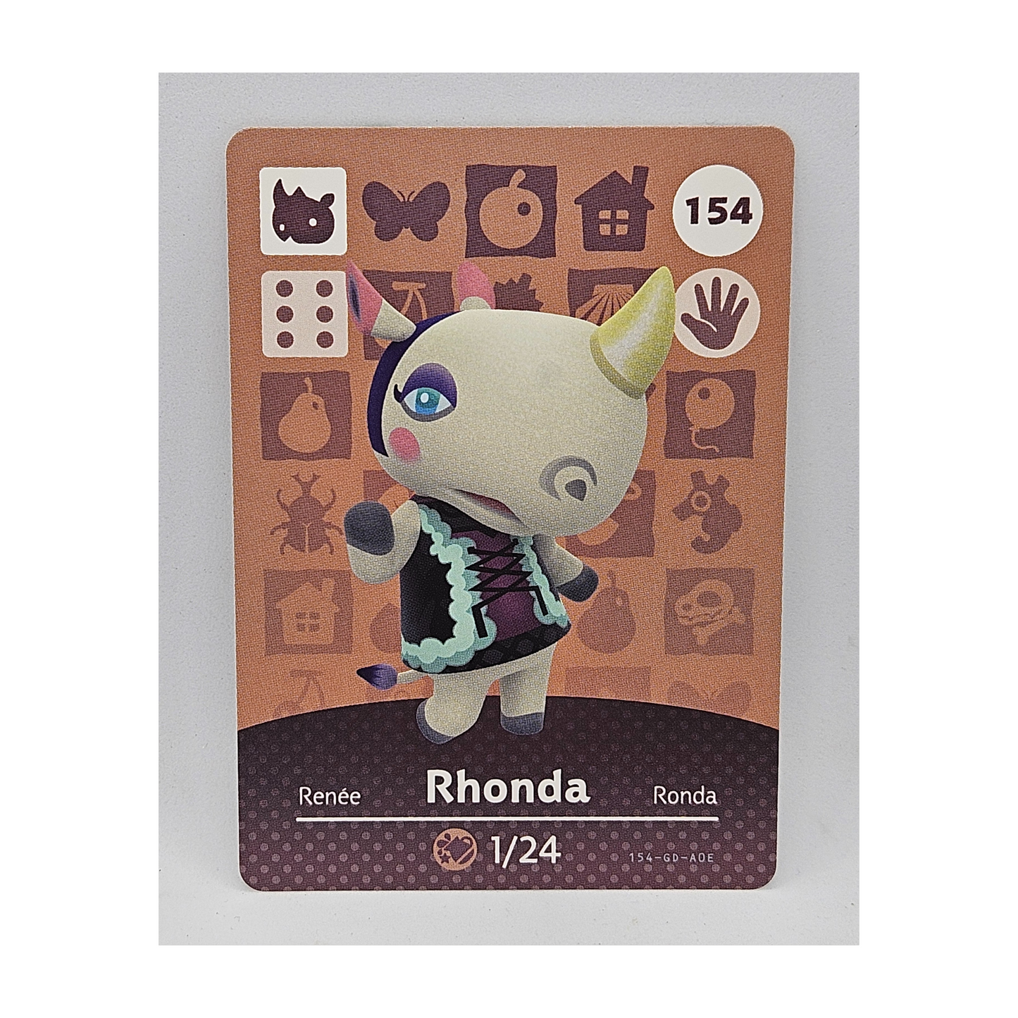 154 Rhonda Animal Crossing Amiibo Card Series 2