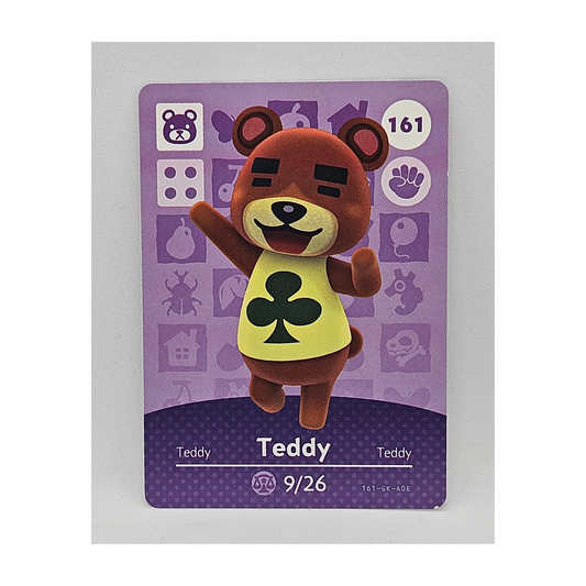 161 Teddy Animal Crossing Amiibo Card Series 2