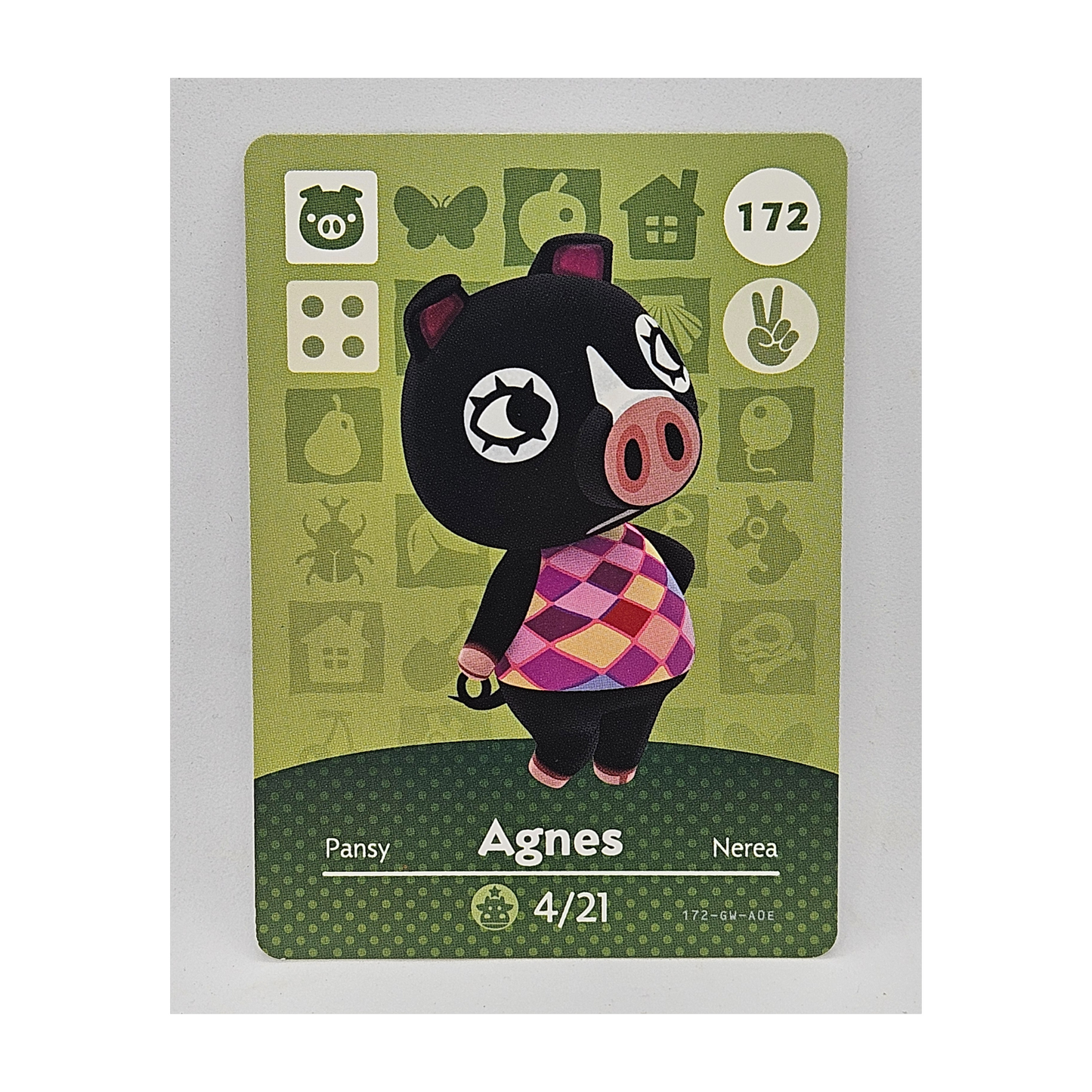 172 Agnes Animal Crossing Amiibo Card Series 2