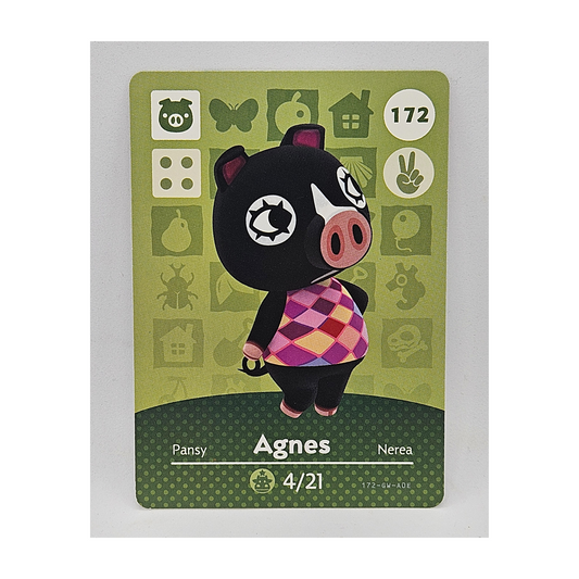 172 Agnes Animal Crossing Amiibo Card Series 2