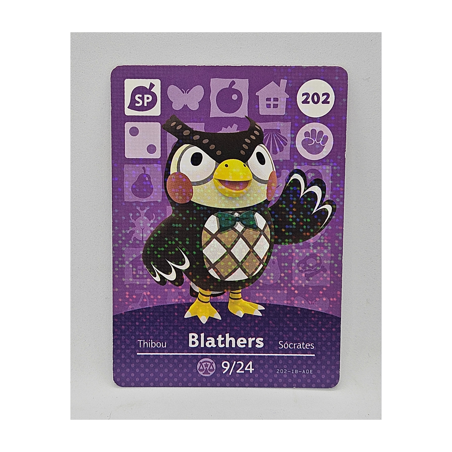 202 Blathers Animal Crossing Amiibo Card Series 3