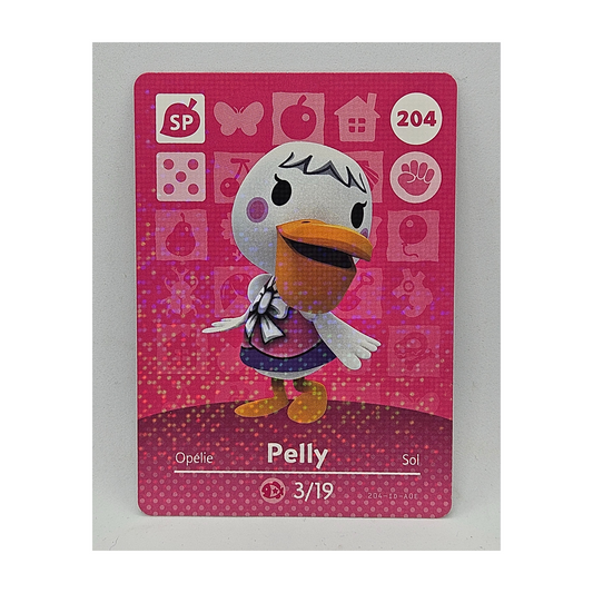 204 Pelly Animal Crossing Amiibo Card Series 3