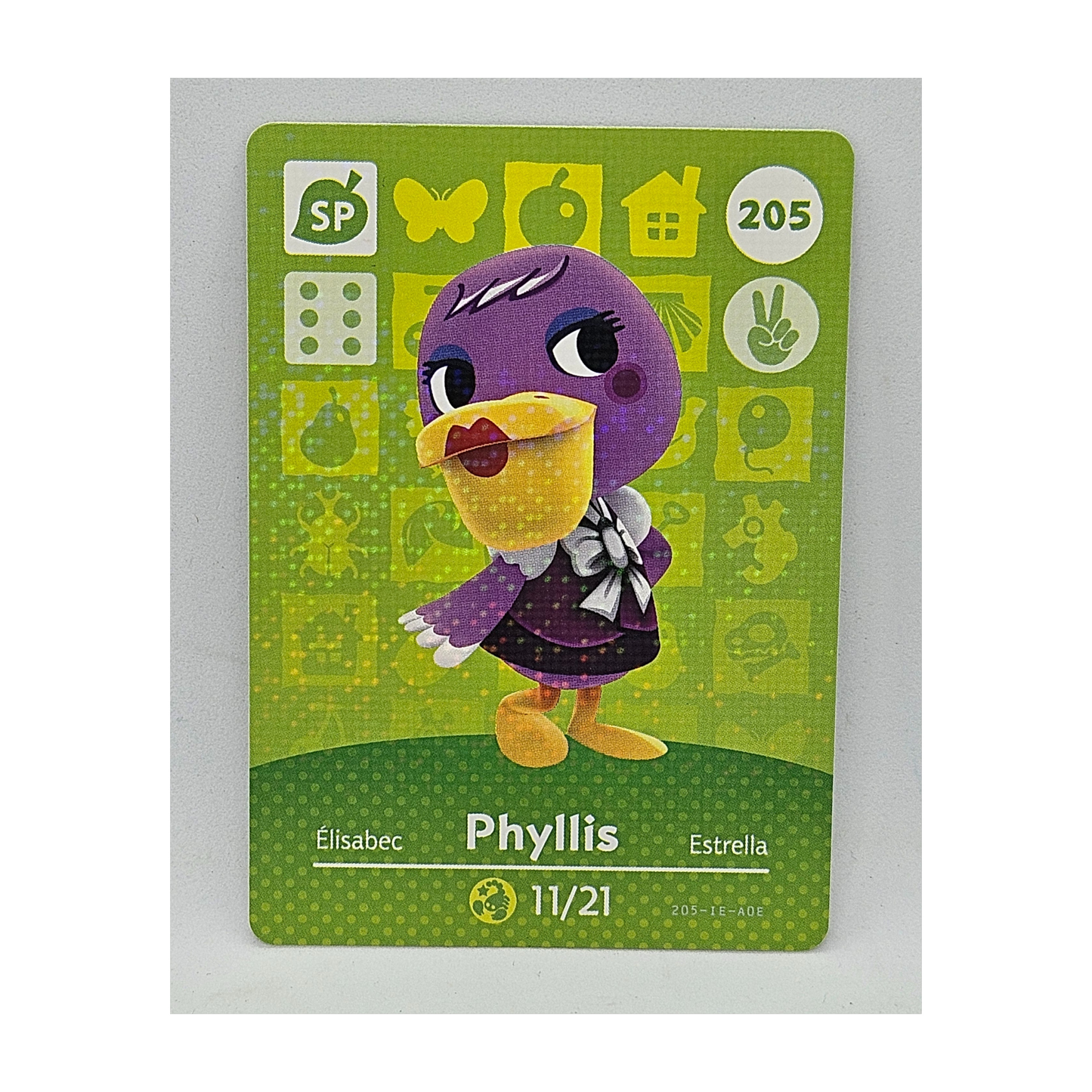 205 Phyllis Animal Crossing Amiibo Card Series 3