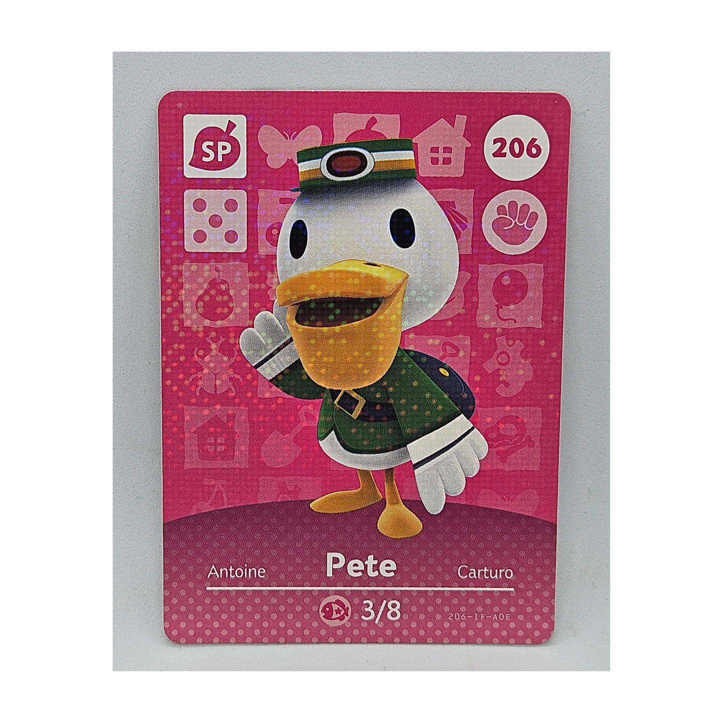 206 Pete Animal Crossing Amiibo Card Series 3