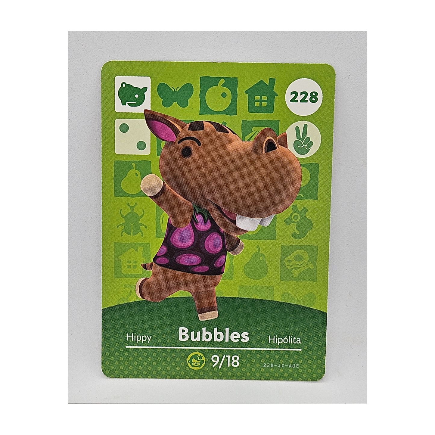 228 Bubbles Animal Crossing Amiibo Card Series 3