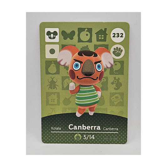 232 Canberra Animal Crossing Amiibo Card Series 3