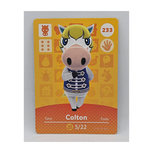 233 Colton Animal Crossing Amiibo Card Series 3