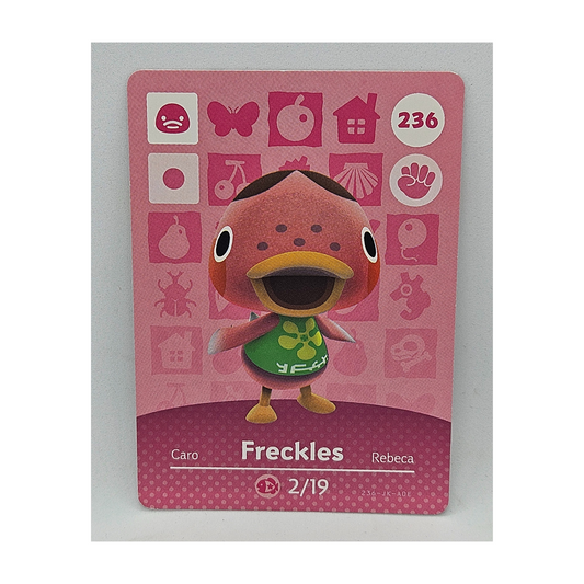 236 Freckles Animal Crossing Amiibo Card Series 3