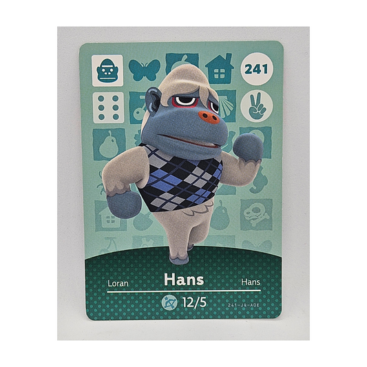 241 Hans Animal Crossing Amiibo Card Series 3