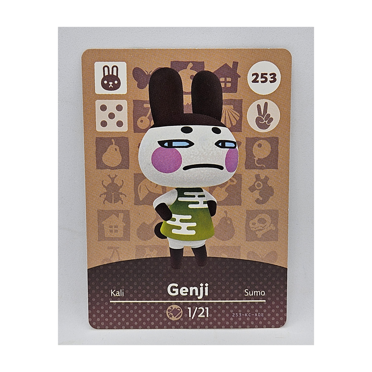 253 Genji Animal Crossing Amiibo Card Series 3