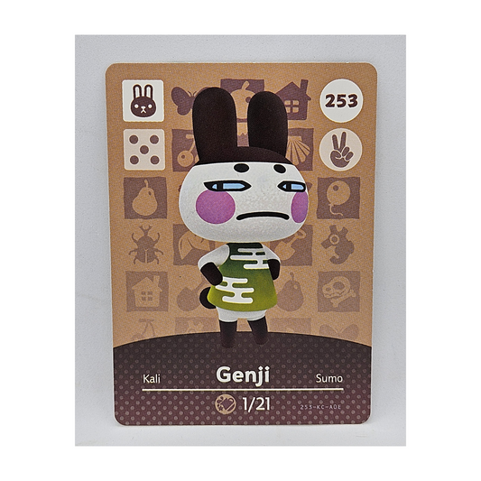 253 Genji Animal Crossing Amiibo Card Series 3