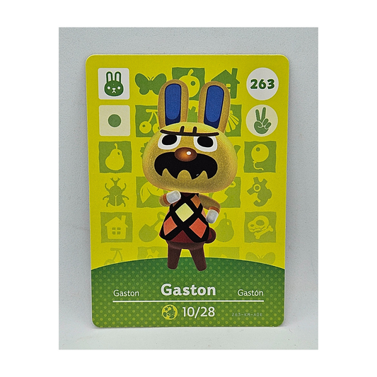 263 Gaston Animal Crossing Amiibo Card Series 3