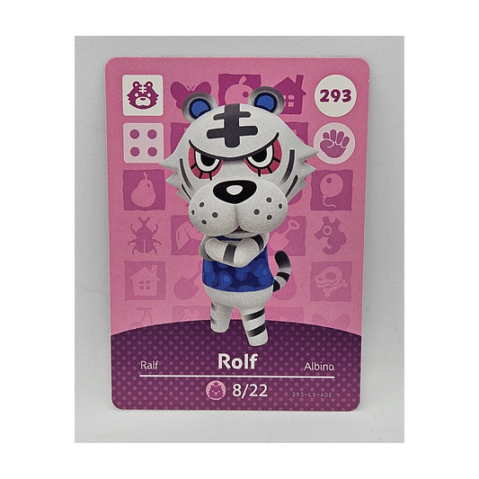 293 Rolf Animal Crossing Amiibo Card Series 3