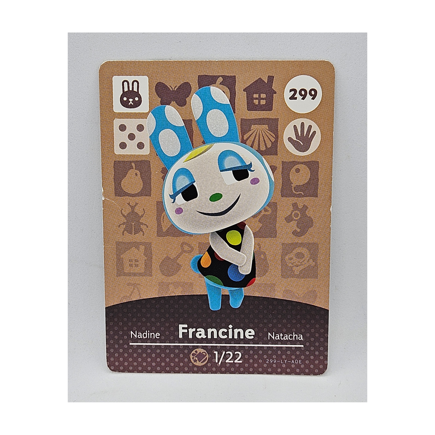 299 Francine Animal Crossing Amiibo Card Series 3 *