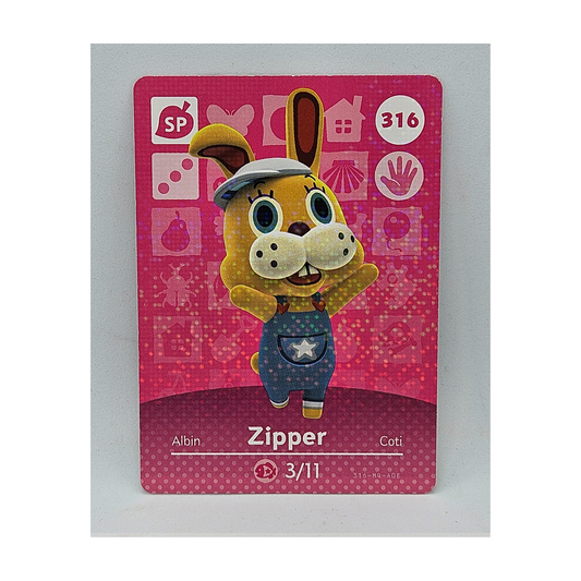 316 Zipper Animal Crossing Amiibo Card Series 4