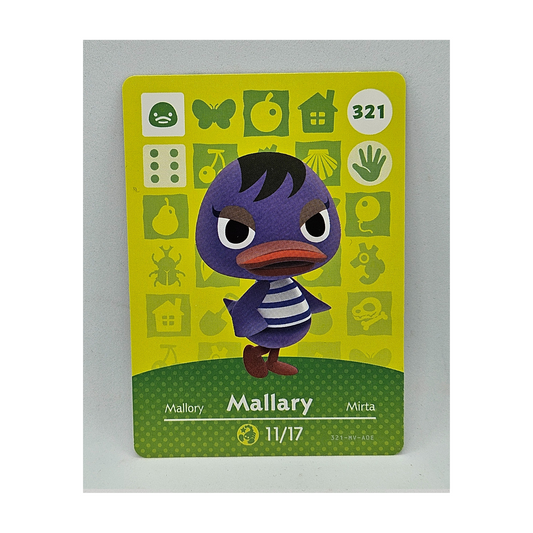 321 Mallary Animal Crossing Amiibo Card Series 4